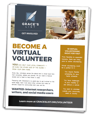 download online volunteering opportunity flyer